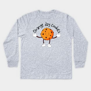 Orange Day Cookies Special Kids Long Sleeve T-Shirt